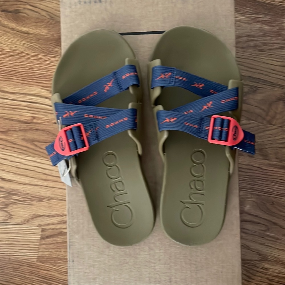 Chaco Chillos Slide Gecko Tapenade Size 8